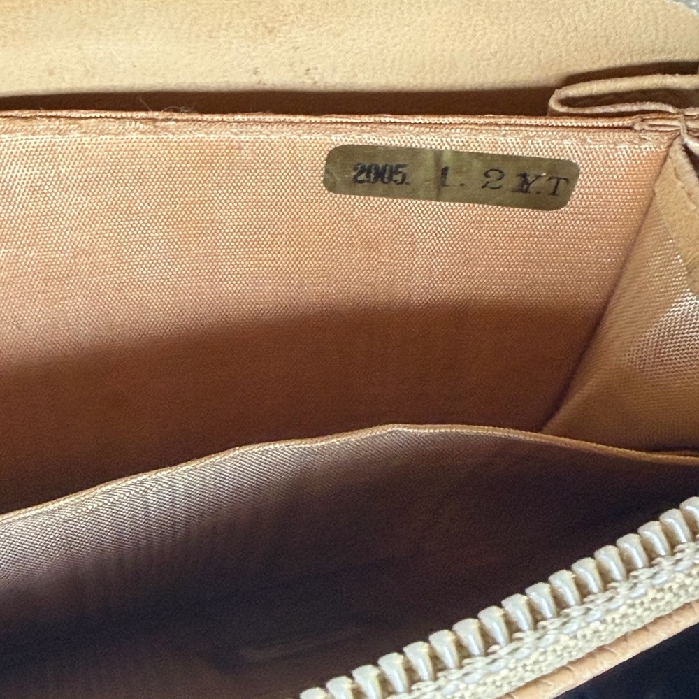 Authentic CHANEL Camel Leather Zip Wallet with box, COA - Picture 11 of 17